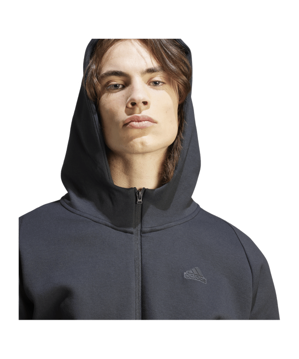 adidas ZNE Tracktop Kapuzenjacke Schwarz - schwarz