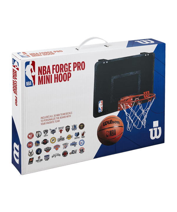 Wilson NBA Forge Mini Hoop Mini Panier De Basket Noir - noir