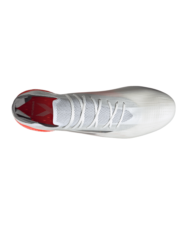 adidas X SPEEDFLOW.1 FG White Spark Weiss Grau Rot - weiss