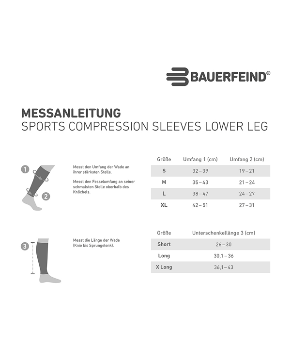 Bauerfeind SC LOWER LEG Sleeve Weiß - weiss