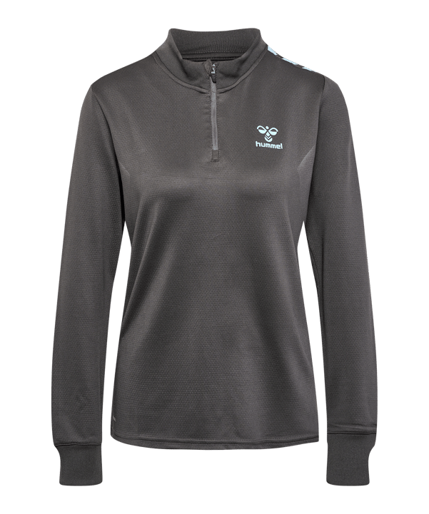 Hummel Staltic Poly Half Zip Sweatshirt Damen Grau F1025 - grau