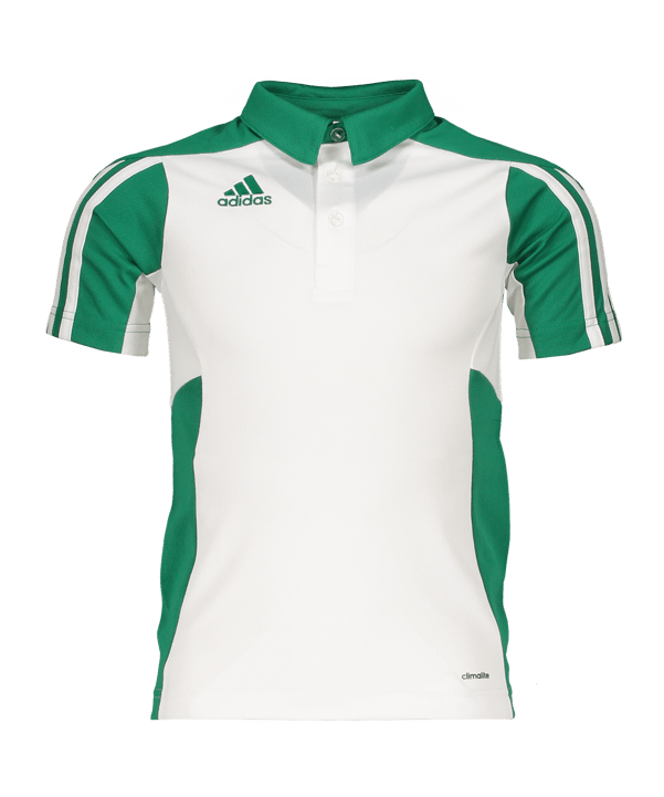 adidas Climacool MT14 Poloshirt Kids Weiss Grün - weiss
