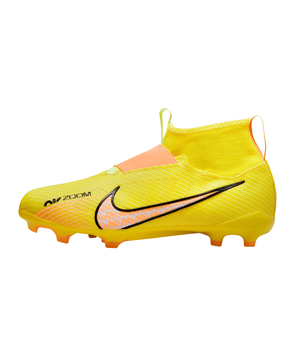 Nike Jr Air Zoom Mercurial Superfly IX Pro FG Kids Lucent Gelb Rosa F780 - gelb