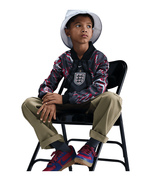 Nike England Torwarttrikot Langarm Hollywood Kids Schwarz F010 - schwarz