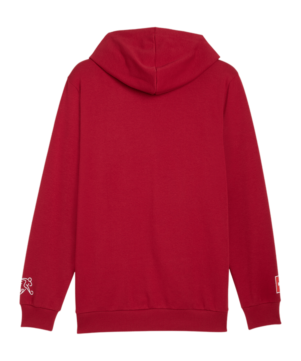 PUMA Switzerland FtblCulture Hoody Rot F02 - rot