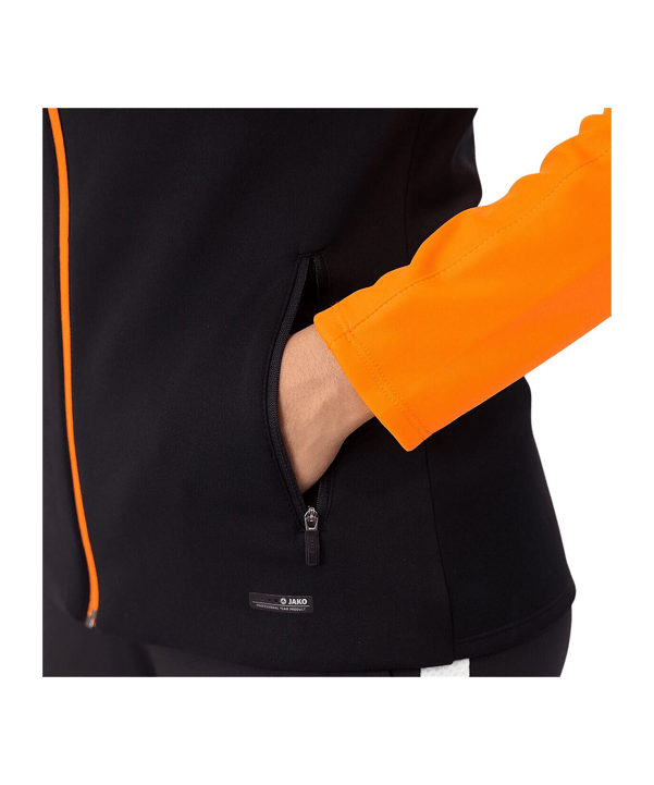 JAKO Icon Kapuzenjacke Damen Schwarz Orange F807 - orange