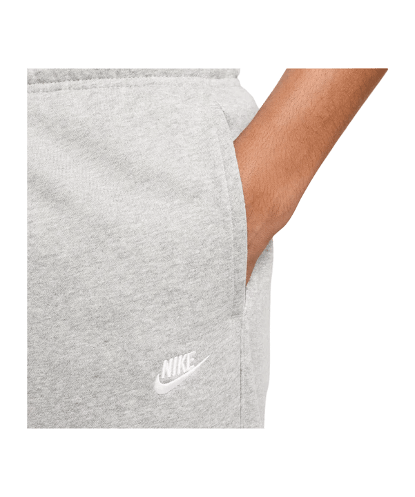Nike Club French Terry Open-Hem Jogginghose Grau F063 - grau