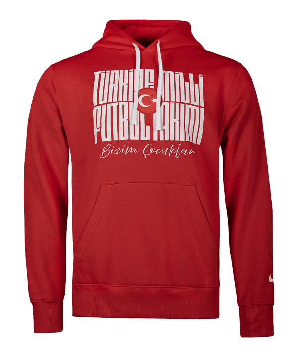 Nike TFF Türkei Unsere Jungs Hoody Rot Ftffio9035jungsrot - rot