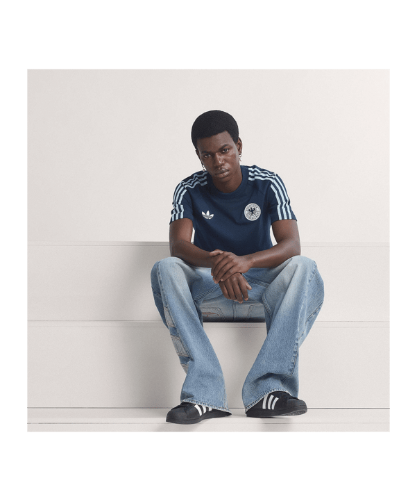 adidas DFB Deutschland Originals T-Shirt Blau - blau