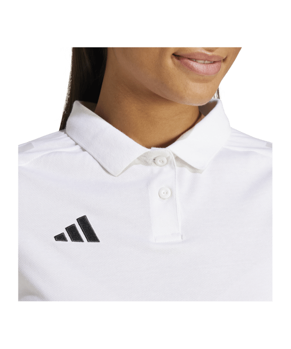 adidas Tiro 24 Competition Poloshirt Damen Weiss - weiss