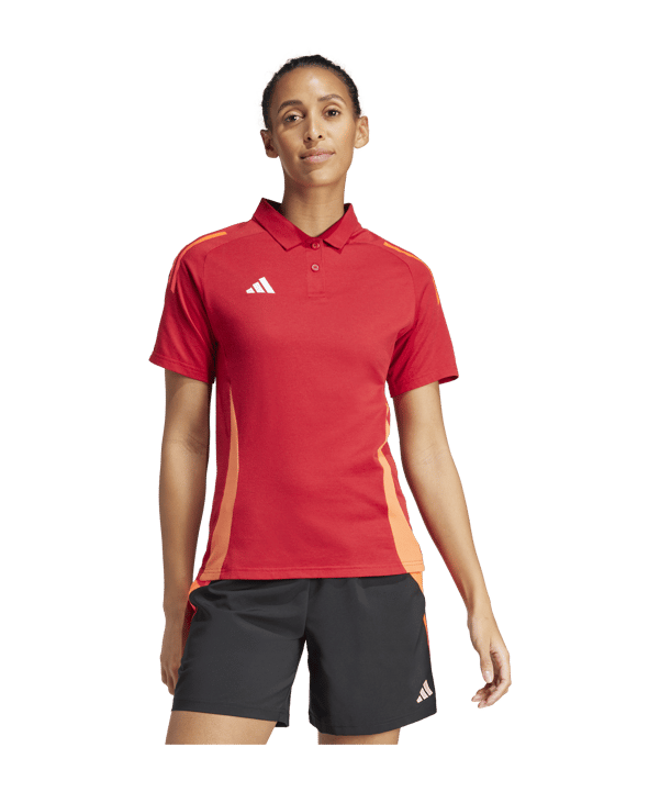 adidas Tiro 24 Competition Poloshirt Damen Rot - rot
