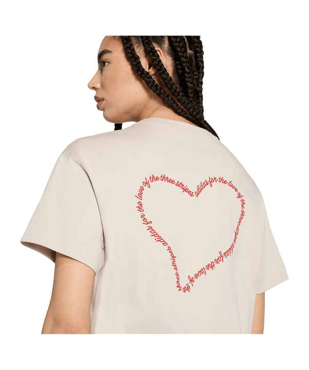 adidas Embroidery Pack Loose Graphic T-Shirt Femmes Beige - beige