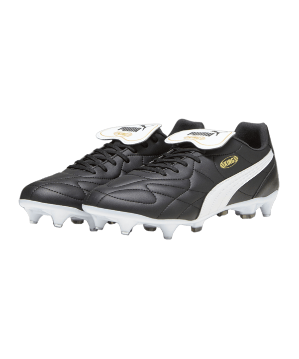 PUMA KING Top MxSG Schwarz Weiss Gold F01 - schwarz