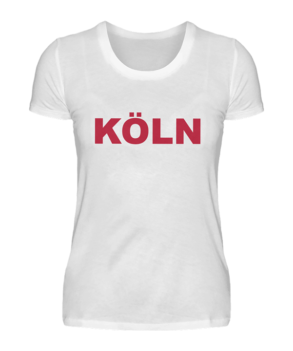 Damen T-Shirt "Köln" Weiss - weiss