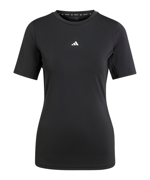 adidas TechFIT Trainingsshirt Dames Zwart - zwart
