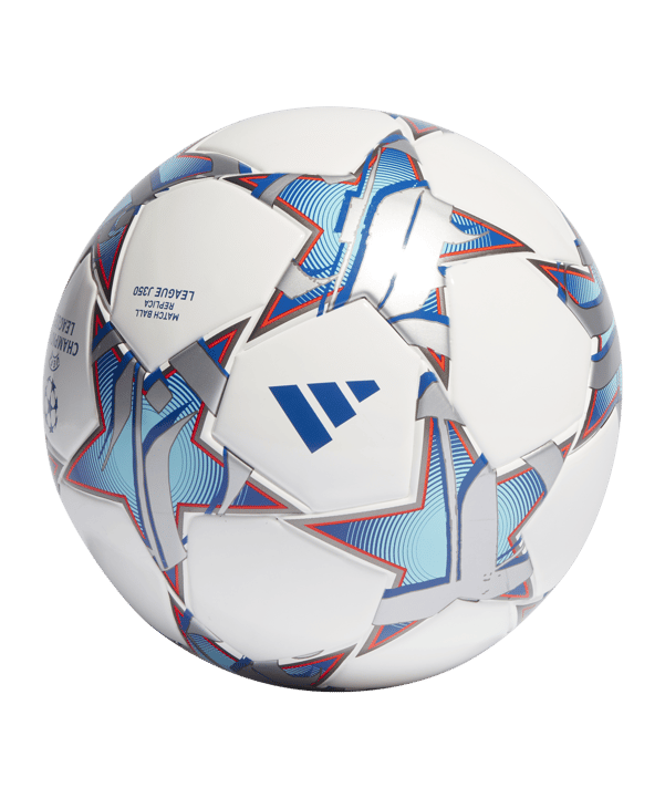 adidas UCL League Lightball 350g Weiss Silber Blau - weiss