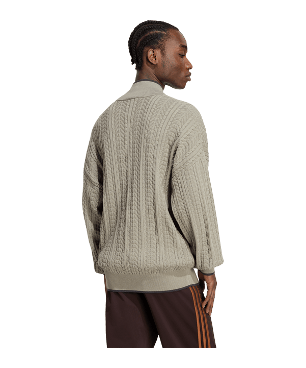 adidas Originals Firebird Cable Knit Track Giacca Verde - verde