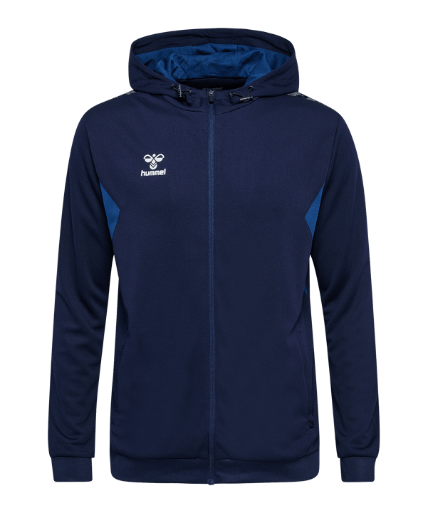 Hummel Authentic Pl Kapuzenjacke Blau F7026 - blau