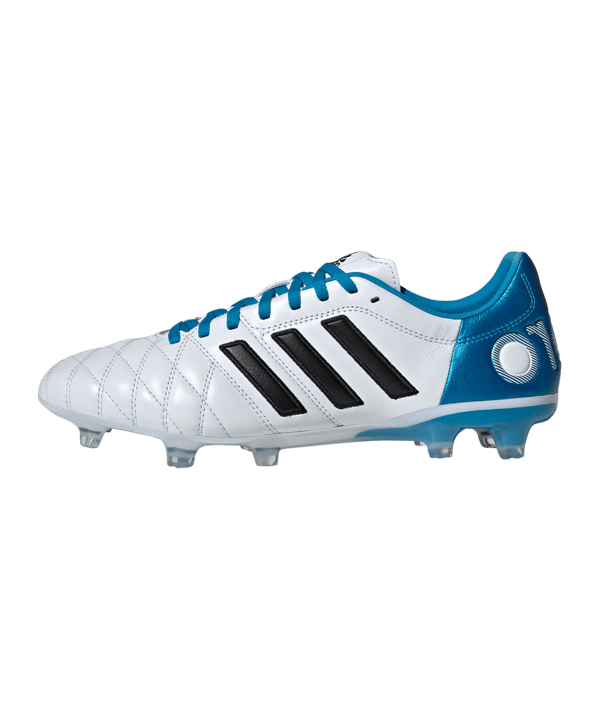 adidas 11Pro FG Weiss Schwarz Blau - weiss