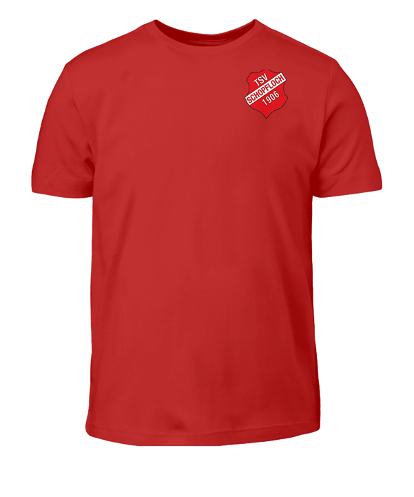 TSV Schopfloch T Shirt Wappen Kids Rot - rot