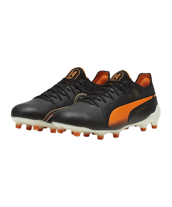 PUMA KING Ultimate Cruyff FG/AG Schwarz Weiss F01 - schwarz