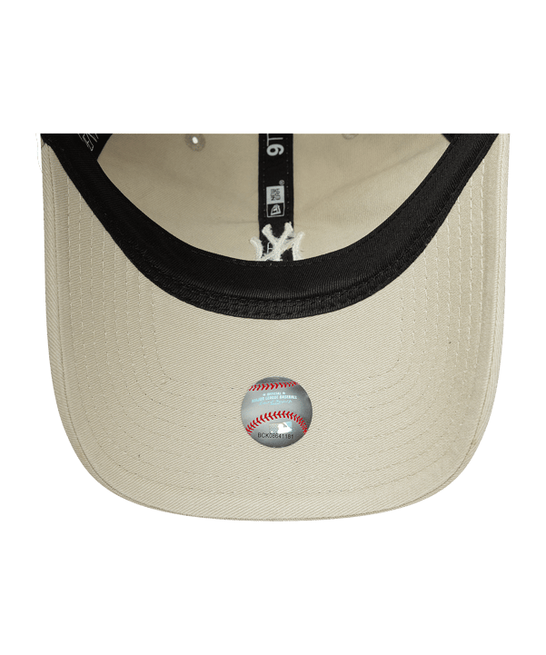 New Era MLB New York Yankees Mini Logo Washed 9Twenty Cap Beige - beige