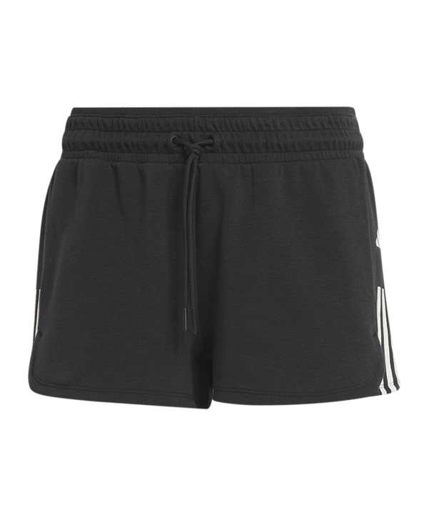 adidas 3-Stripes Pacer Short Damen Schwarz Weiss - schwarz