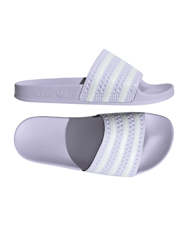 adidas Adilette Damen Lila Weiss - blau