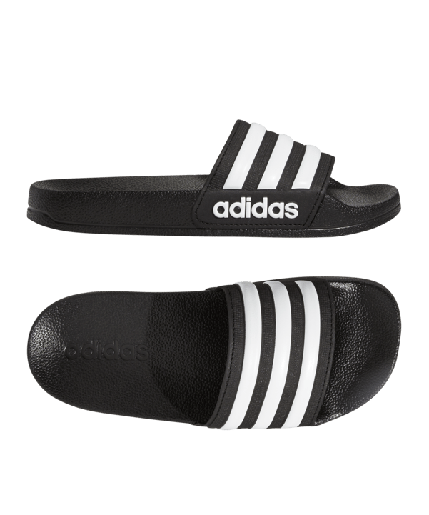 adidas Adilette Shower Badelatsche Kids Blau - schwarz