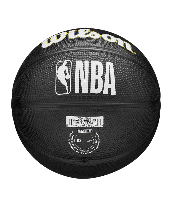 Wilson NBA Golden State Warriors Team Tribute Mini Basketball Basketbal Zwart - zwart