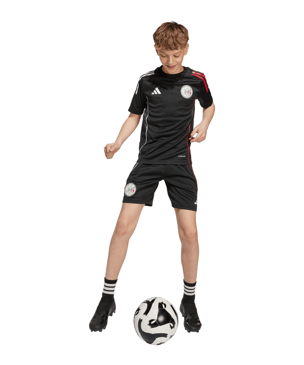 adidas Ajax Amsterdam Training T-Shirt Kids Schwarz - schwarz