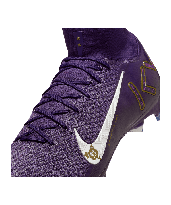 Nike Air Zoom Mercurial Superfly X Elite FG Kylian Mbappe Signature Lila F500 - lila