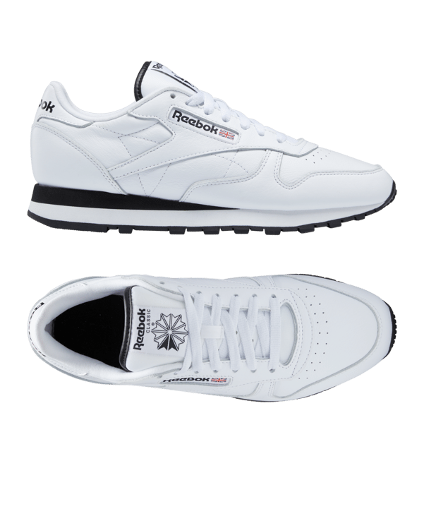 Reebok Classic Leather Weiss Schwarz - weiss