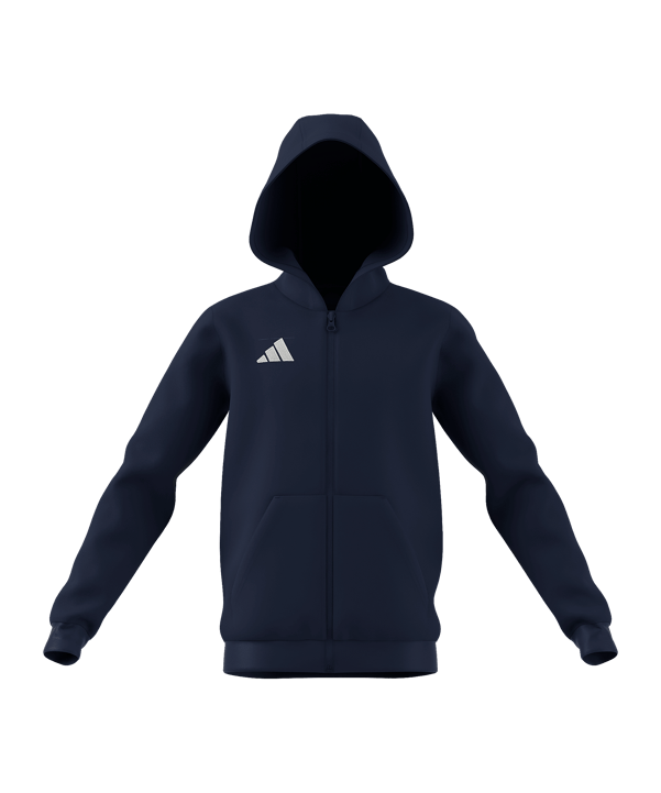 adidas Entrada 26 Kapuzenjacke Kids Blau - blau