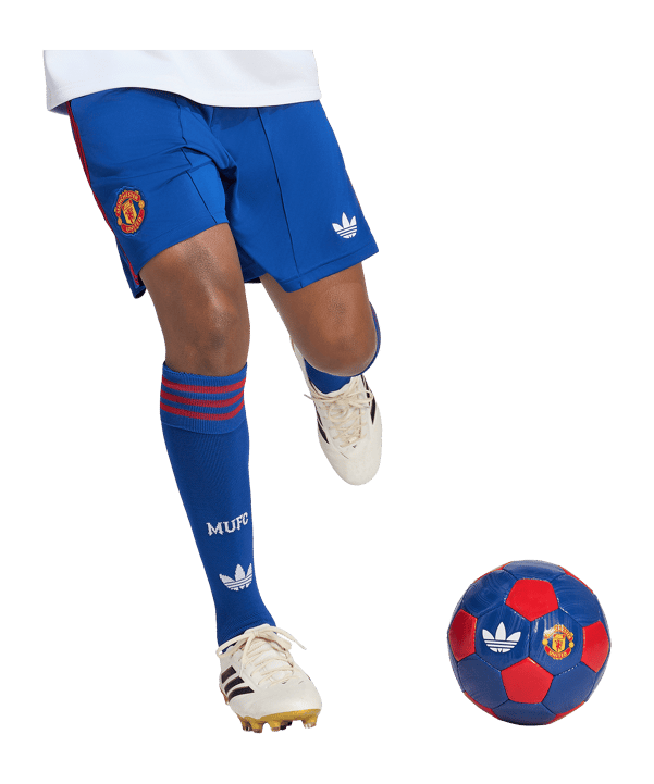 adidas Manchester United Short Away 2026/2027 Blau