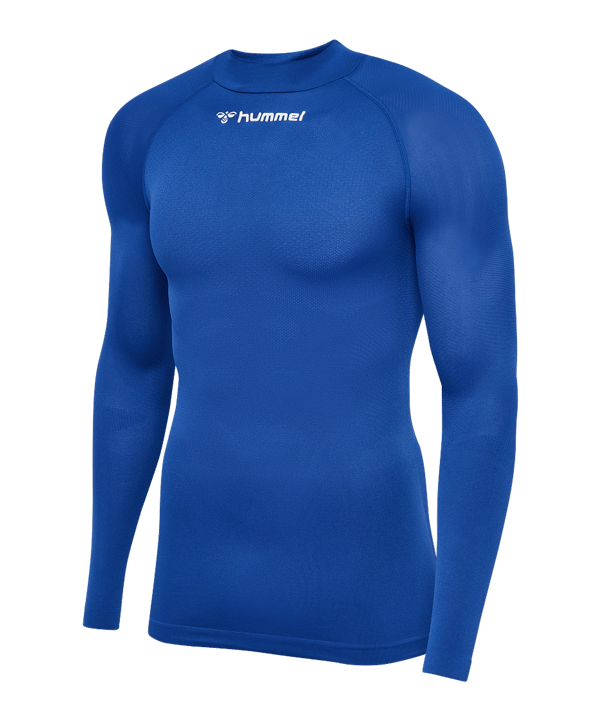 Hummel Bl Comfort 2.0 Mockneck T-Shirt Blau F7045 - blau