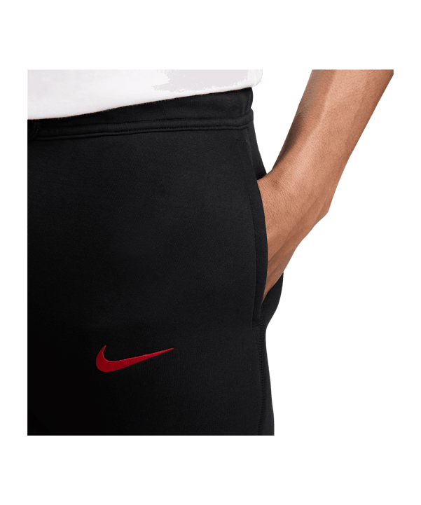 Nike FC Liverpool Tech Fleece Trainingshose Schwarz F010 - grau