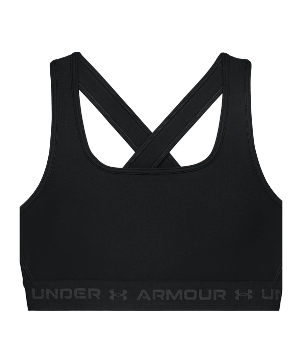 Under Armour Mid Sport-BH Damen Schwarz - schwarz