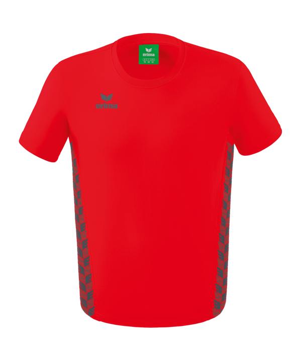 Erima Team Essential T-Shirt Rot Grau - rot