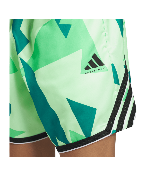 adidas Crazylite AOP 2 Short Grau - gruen