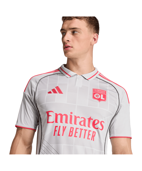adidas Olympique Lyon Trikot 3rd 2025/2026 Grau - grau