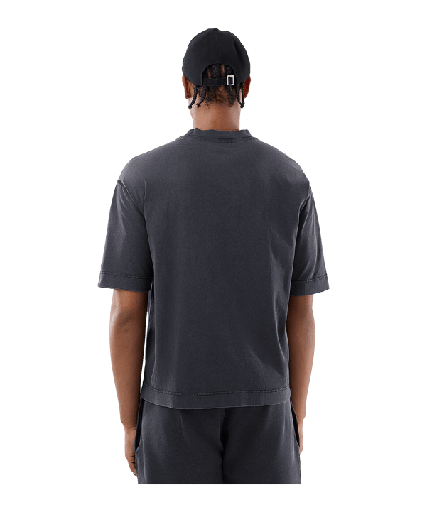 New Era MLB Washed Boxy Neyyan T-Shirt Schwarz - schwarz
