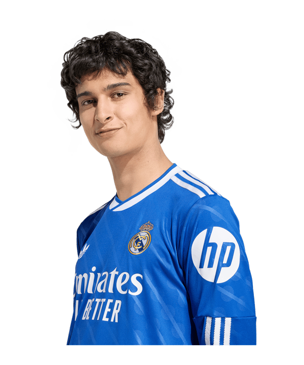 adidas Real Madrid Trikot langarm 3rd 2025/2026 Blau - blau