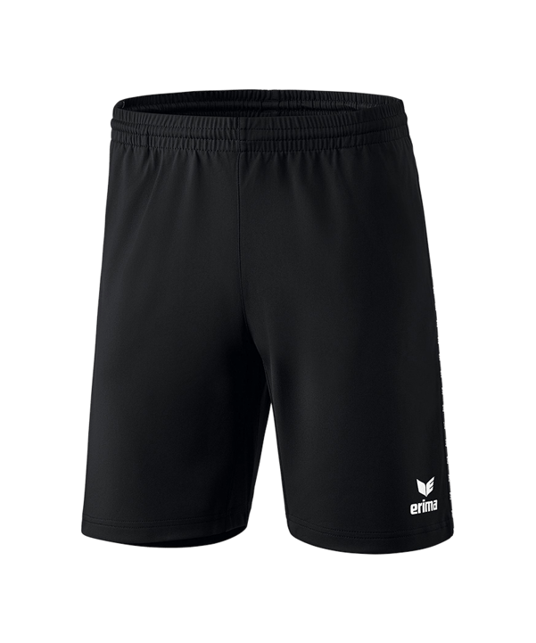 Erima Trainingsshort ohne Innenslip Schwarz - schwarz