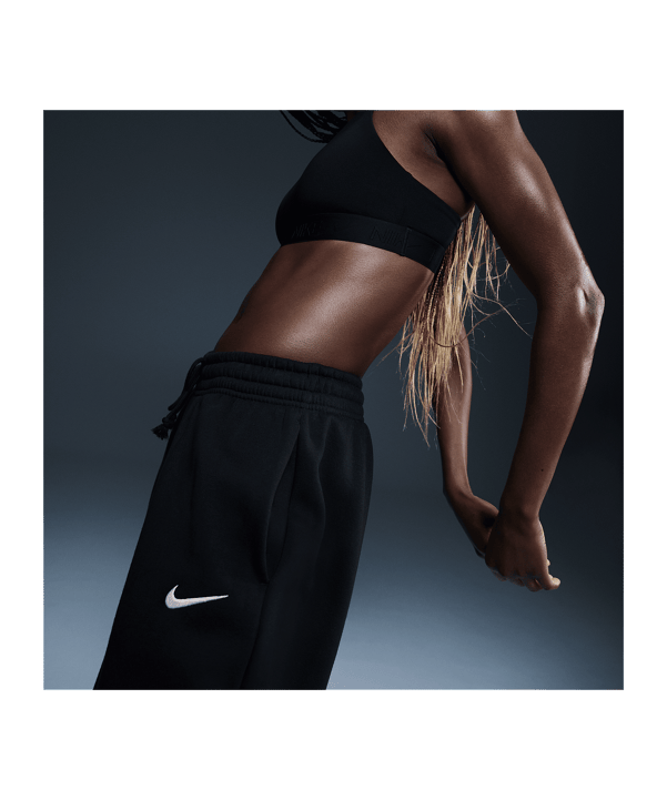 Nike Phoenix 2 Fleece Hose Damen Schwarz F010 - schwarz