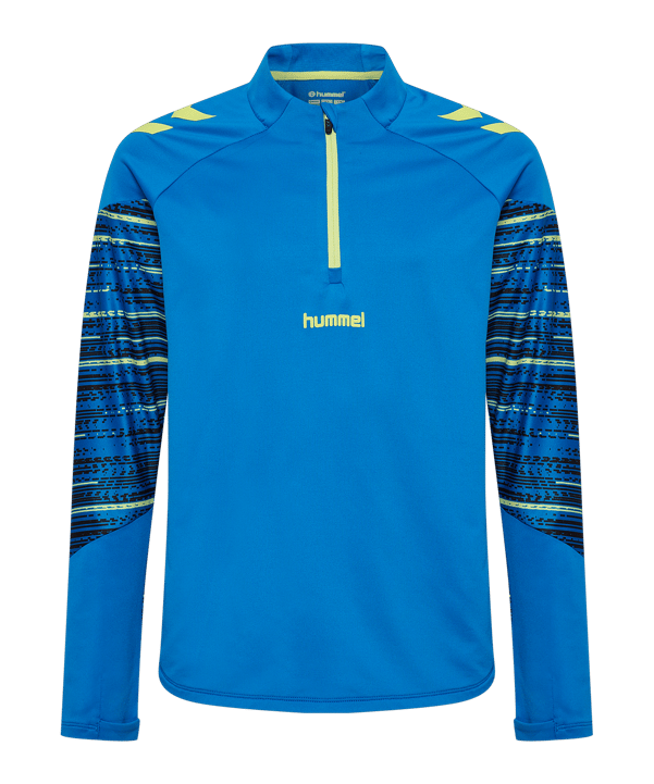 Hummel Blaze Pro Trg Half Zip Sweatshirt Kids Blau F8650 - blau