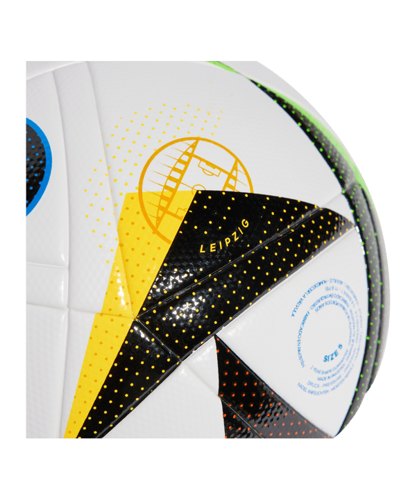 adidas Fussballliebe League Trainingsball EM 2024 Weiss Schwarz Blau - weiss