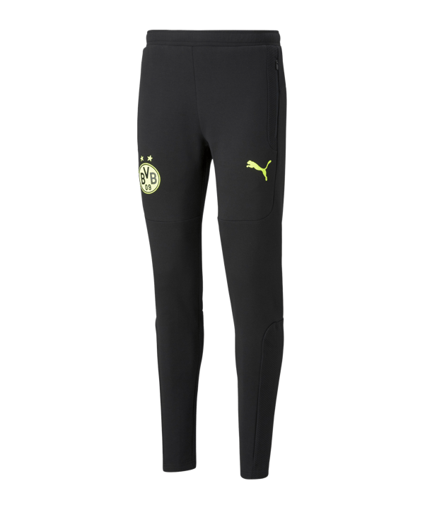 PUMA BVB Dortmund Casuals Jogginghose Schwarz F05 - schwarz