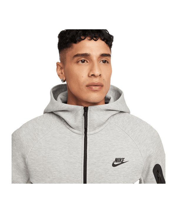 Nike Tech Fleece Full-Zip Windrunner Jas met capuchon Grijs K063 - grijs