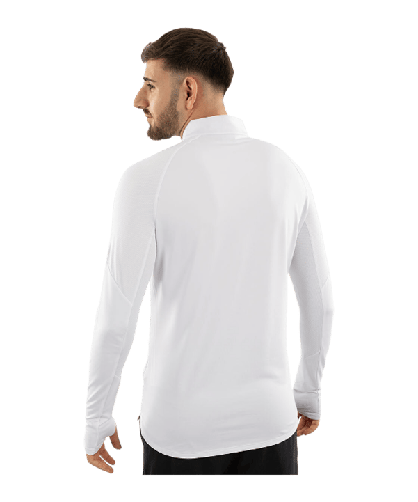 JAKO ZipTop Light Flow Sweatshirt Weiß F0 - weiss